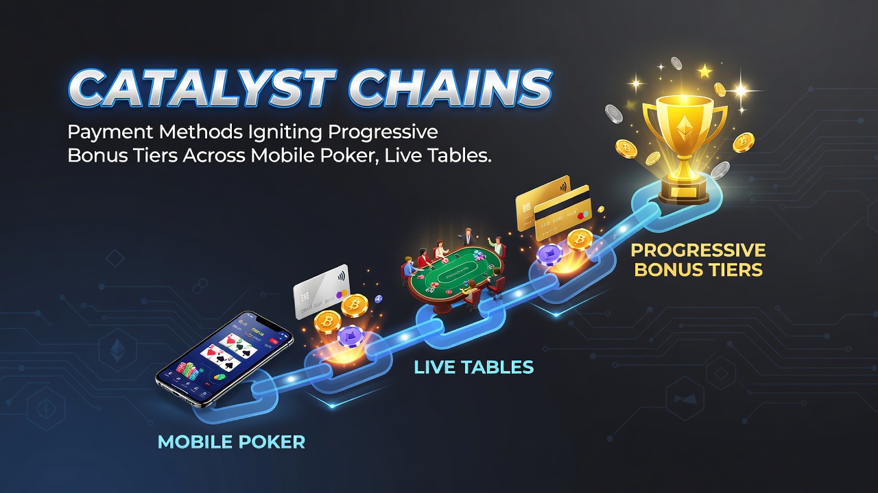 Vernetzung von Zahlungsflüssen mit Bonusstufen in Poker, Live-Spielen und Sportwetten