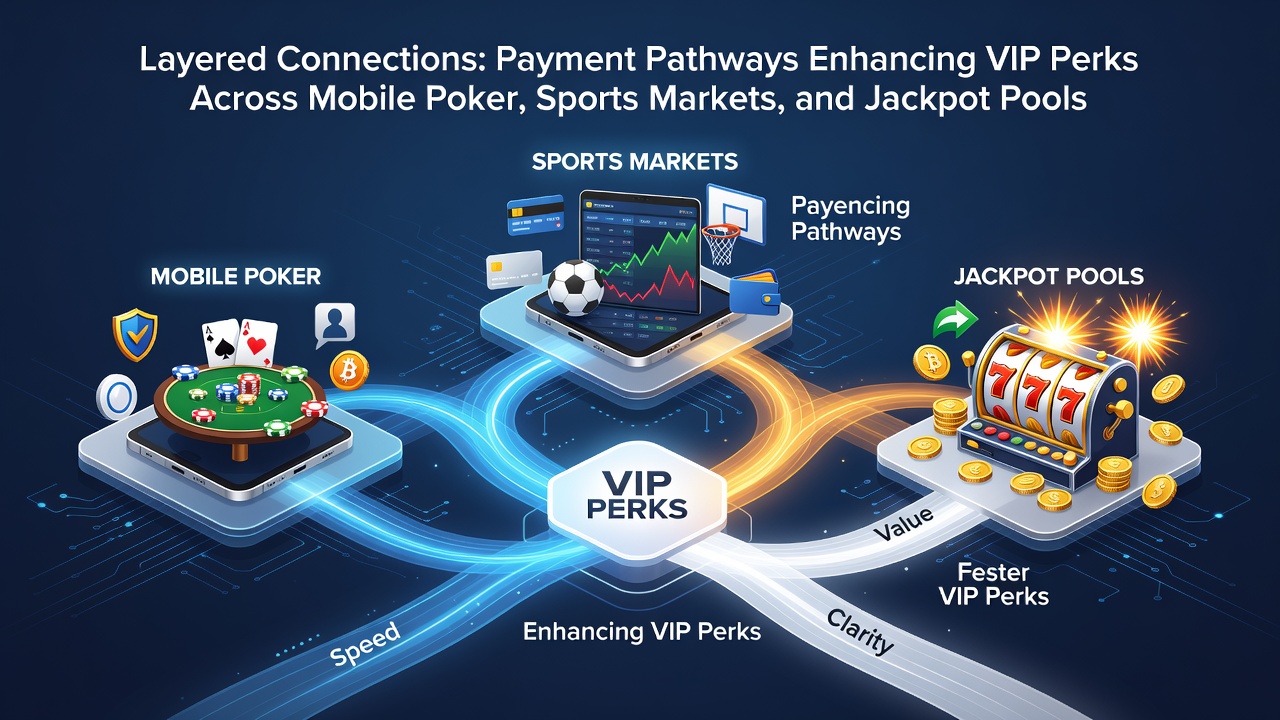 Zahlungswege verbinden Mobile Poker, Sportwetten und Jackpot-Pools mit gestaffelten VIP-Vorteilen