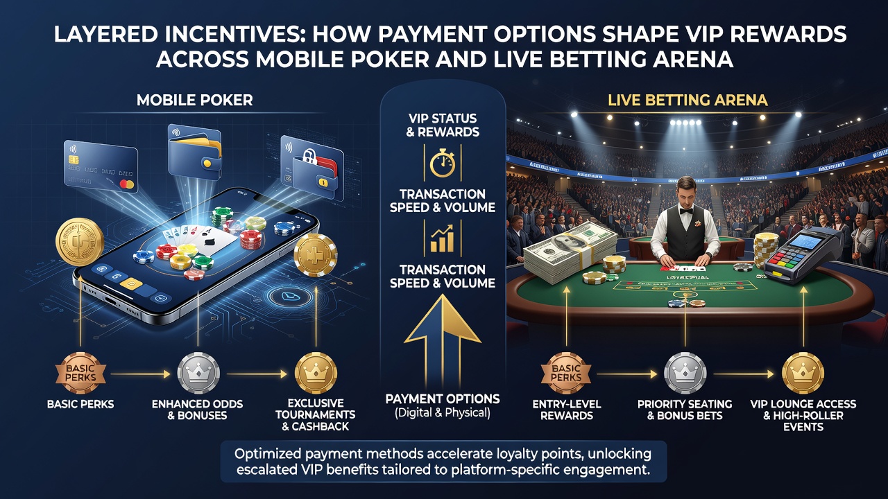 VIP-Stufen und mobile Transaktionen im Poker- und Wettbereich
