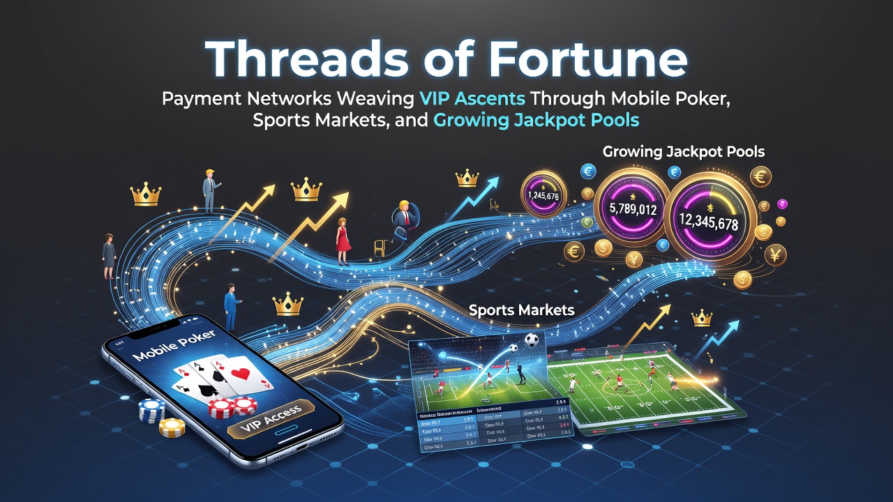 Zahlungsnetzwerke verbinden mobiles Poker, Sportwetten und Jackpot-Pools in einem digitalen Ökosystem